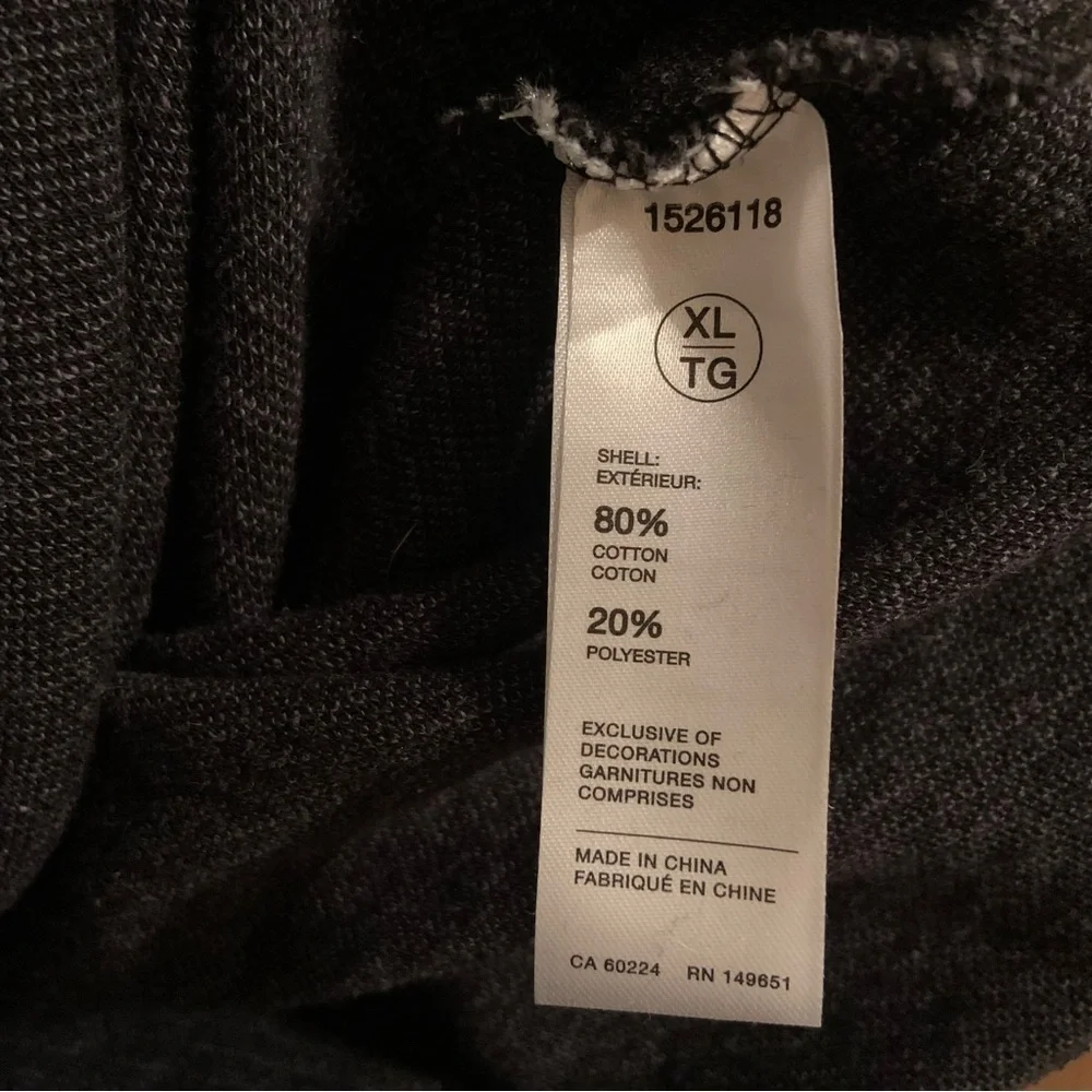 Robert Graham Charcoal Zip-Up Sweater